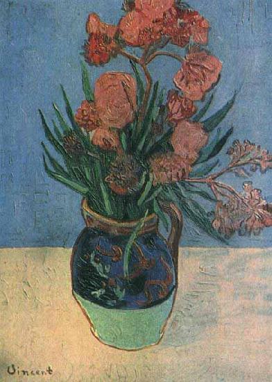 Vincent Van Gogh Vase with Oleanders oil painting picture